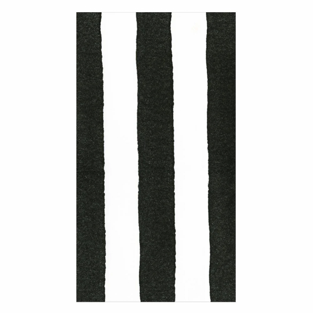 Airlaid Black Stripe servetter, 12-pack