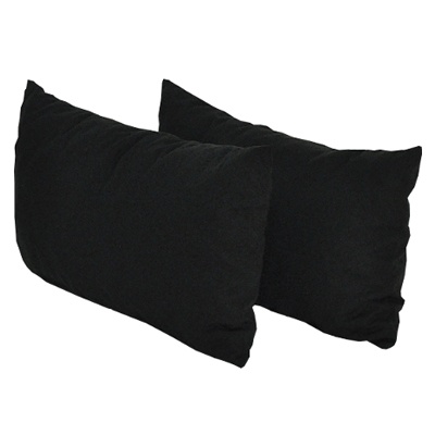 Sidokuddar flock- svart