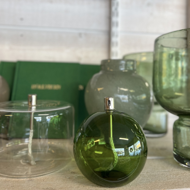 Oljelampa Sphere, M - green