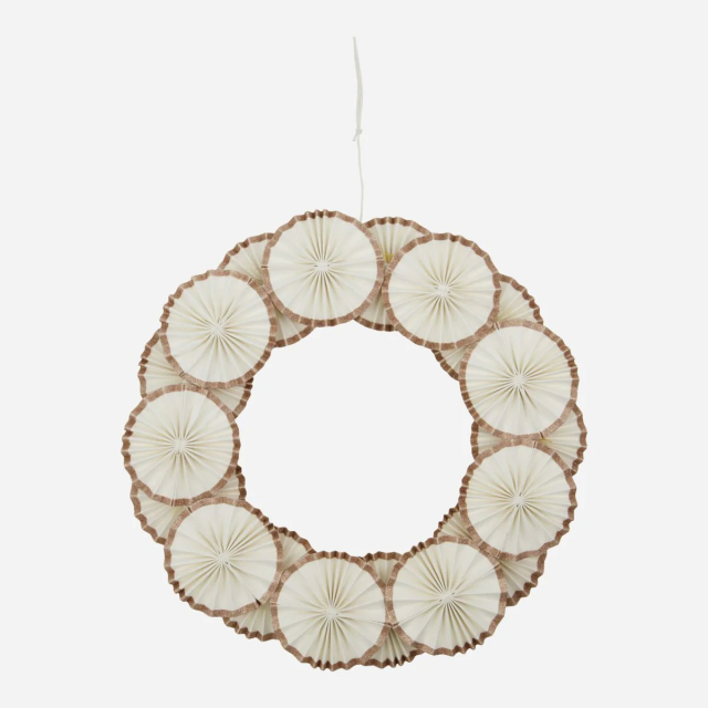 Rosett krans - cremevit