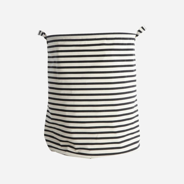 Stripes tvättpåse - black/white