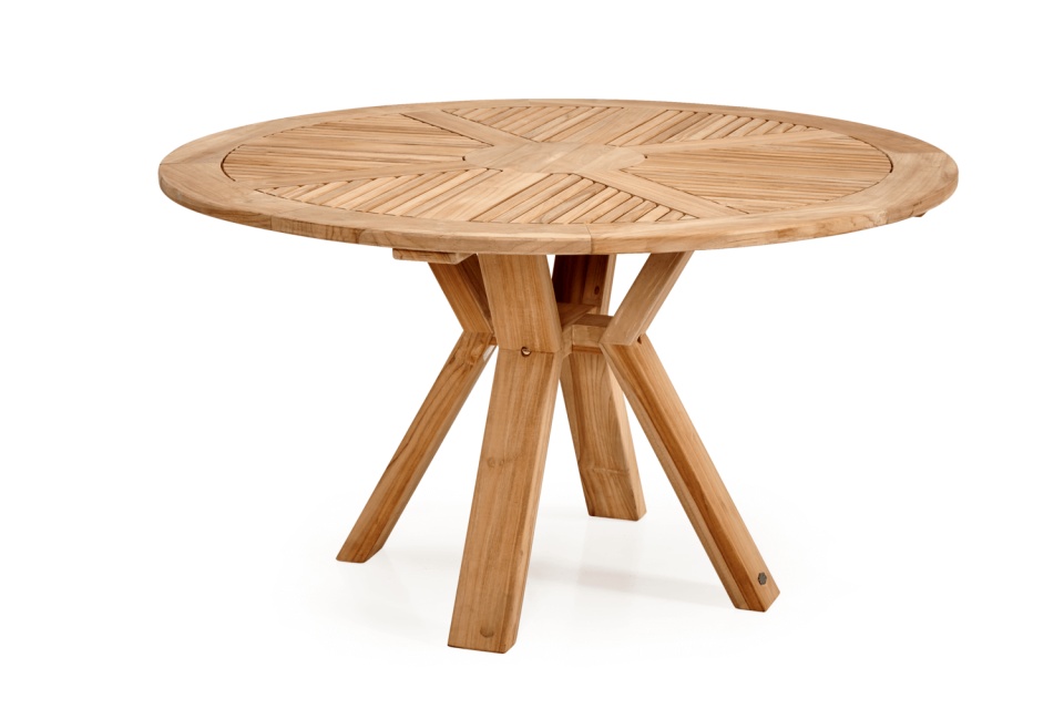 Circus matbord Ø 130 H73 cm - natur teak