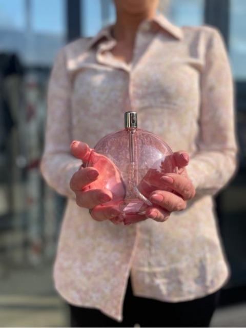 Oljelampa Sphere, M - light pink