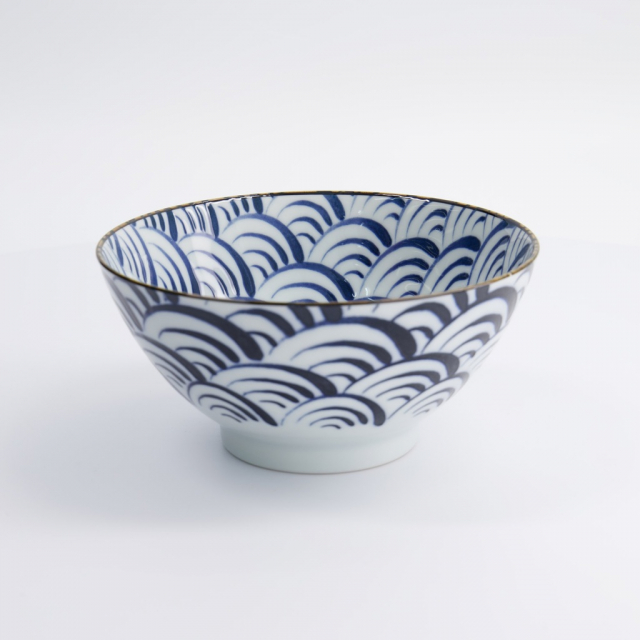 Natsu Nami mixskål Ø 178 H87 cm  - blue/white
