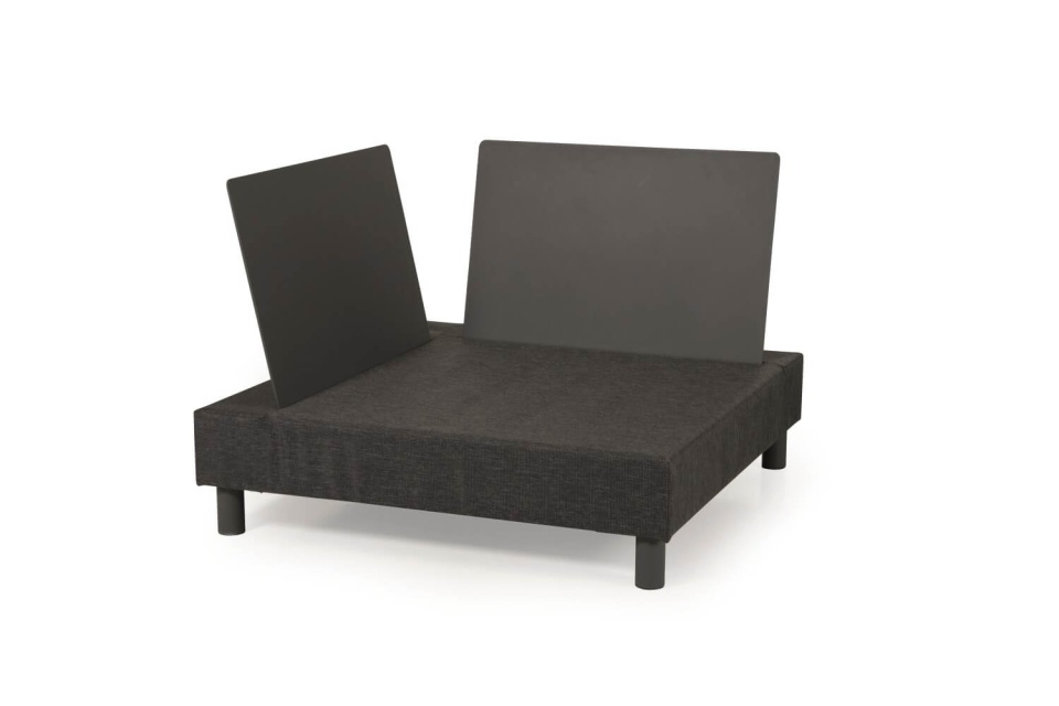 Battleford hörn byggbar med dyna - grå