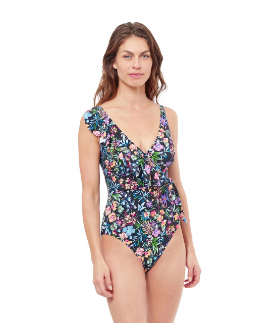 Flora surplice baddräkt - multi