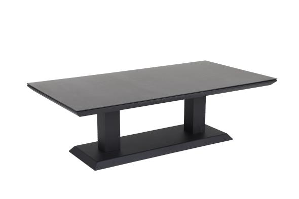 Heis soffbord 150x79 H48-68 cm, höj- och sänkbart - svart/grå