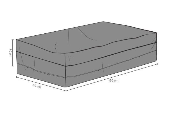Soffskydd 180x90x70 cm, andas - svart
