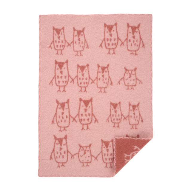 Hand in Hand ullfilt 65x90 cm - rosenbrun