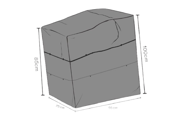 Möbelskydd recliner 75x95x85/100 cm, vattentätt - svart
