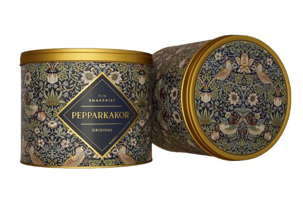 Pepparkakor 2025 William Morris - marinblå