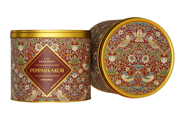 Pepparkakor 2025 William Morris - vinröd