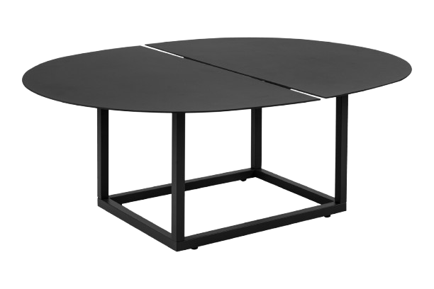 Olive soffbord 110x80 H40 cm - svart