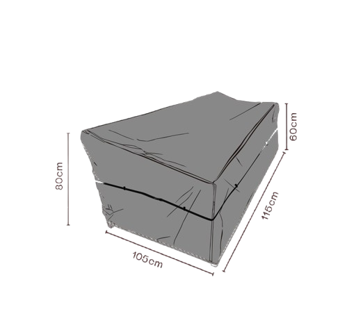 Möbelskydd Bolster fåtölj 115x95x80 cm, andas - svart