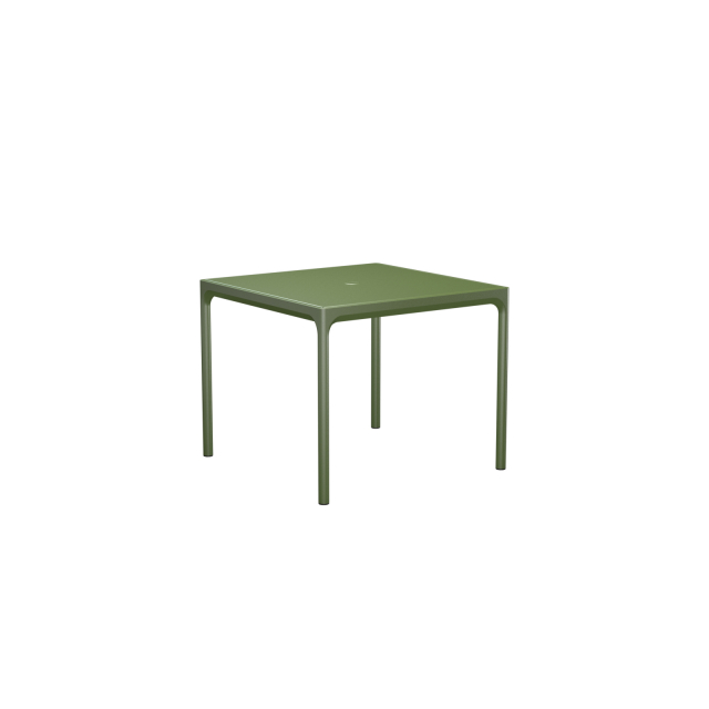 FOUR alu bord 90x90 cm - olive green/olive green