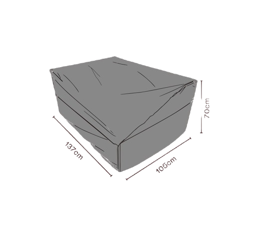 Möbelskydd Muki Höger 137x105xH70 cm, andas - svart