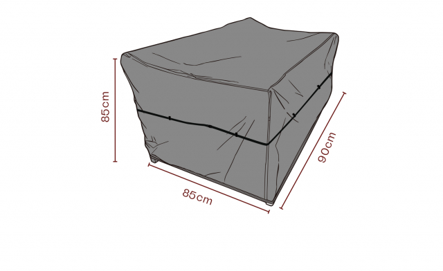 Möbelskydd fåtölj 90x85xH85 cm, andas - svart