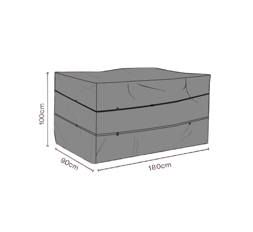 Möbelskydd dynbox 180x90xH100 cm, vattentätt - svart