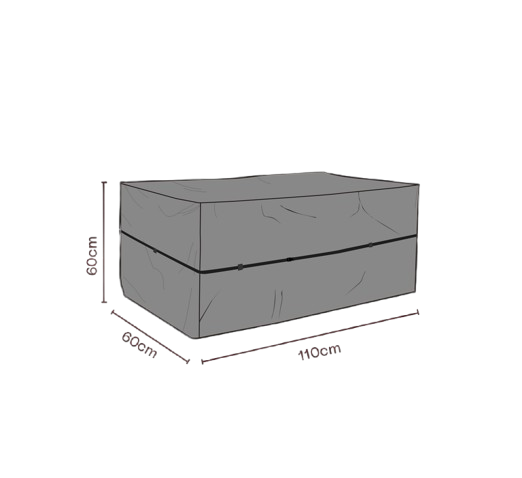 Möbelskydd dynbox 110x60x60 cm, vattentätt - svart