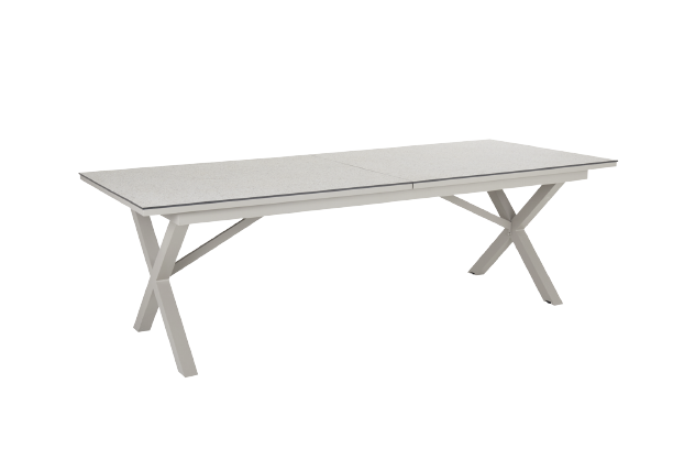 Hillmond bord förlängningsbart 238-297x100 H73 cm - khaki/beige terrazzo