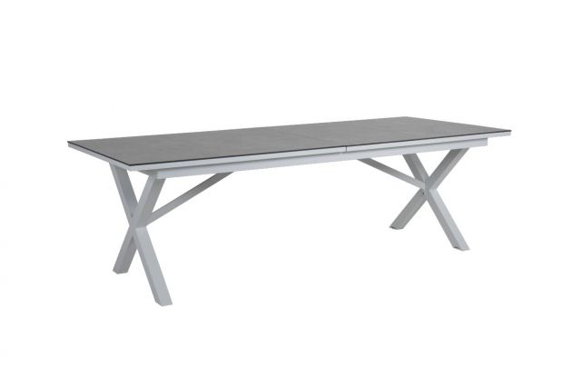 Hillmond bord förlängningsbart 238-297x100 H73 cm - vit/grå