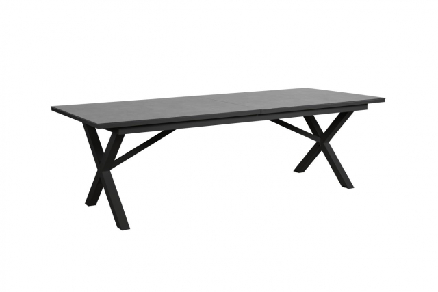 Hillmond bord förlängningsbart 238-297x100 H73 cm - svart/grå