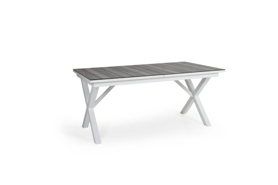 Hillmond bord förlängningsbart 166-226x100 H73 cm - vit/grå
