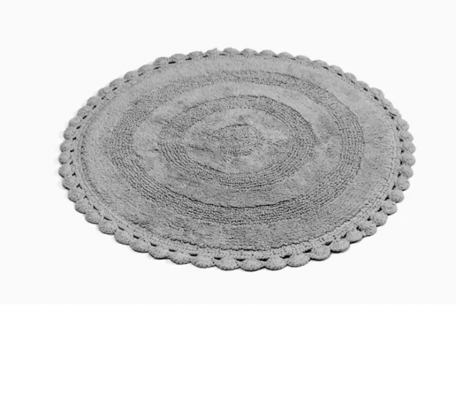 Rimini badrumsmatta Ø 70 cm - grå