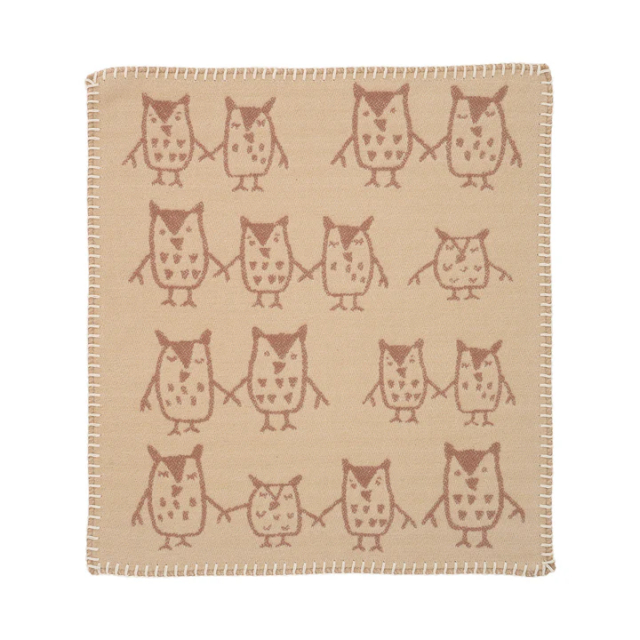 Hand in Hand snuttefilt 34x40 cm - taupe