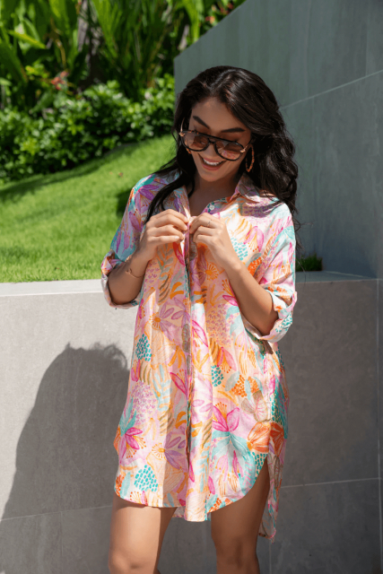 Noa skjortklänning - multi