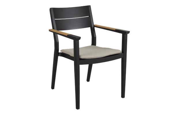 Chios karmstol - svart/ash dyna