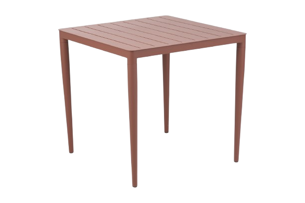 Bigby bord 76x76 H73 cm - zin red