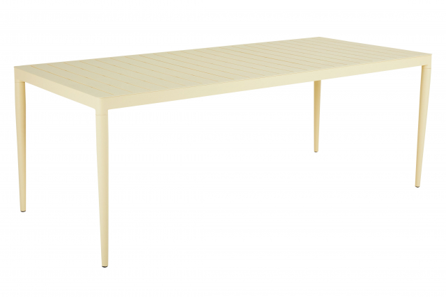 Bigby bord 195x90 H73 cm - lemon