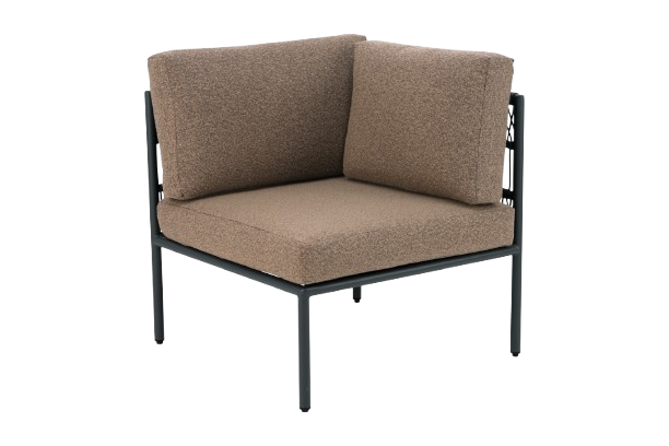 Reno hörndel - svart/raw peanut dyna