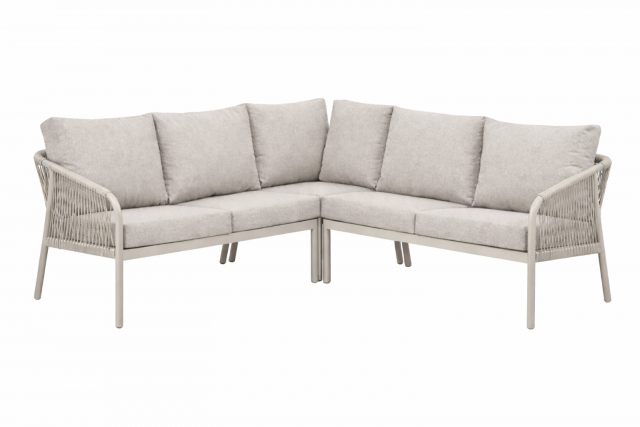 Perry hörnsoffa - khaki/beige snake/soft dusk dyna