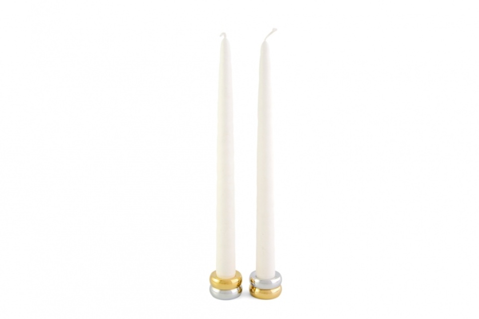 Marriage duo ljusstake - mässing/silver