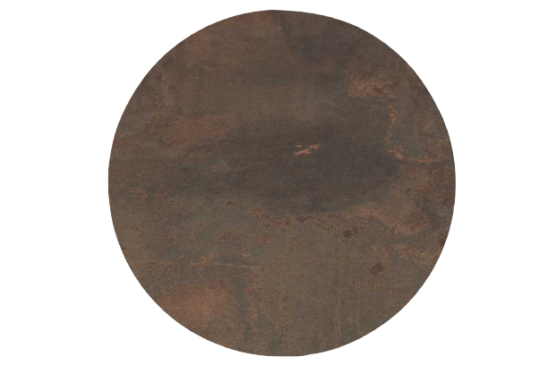 Piani bordsskiva laminat Ø 70 cm - corten