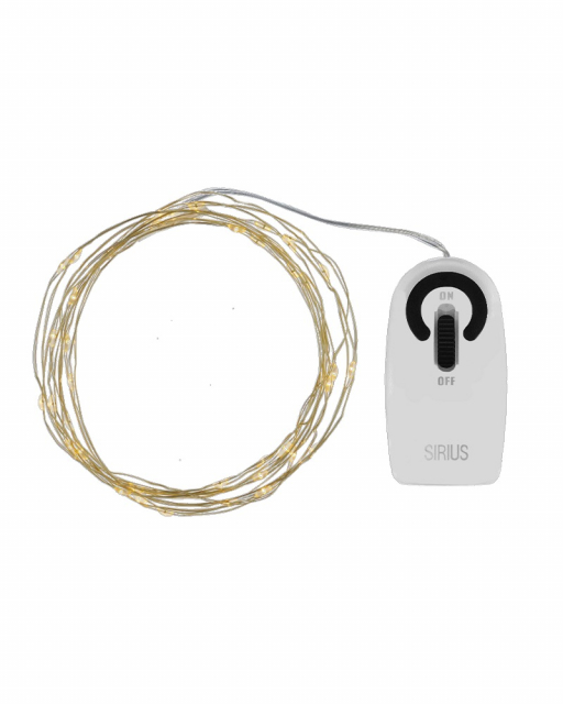 Knirke ljusslinga, 40L - guld