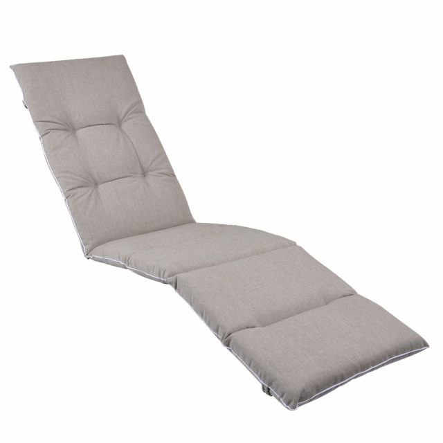 Däckstolsdyna fiber - askgrå