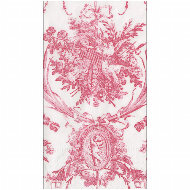 Romantic Toile servetter, 15-pack - rose