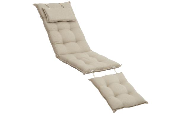 Florina däckstolsdyna - taupe