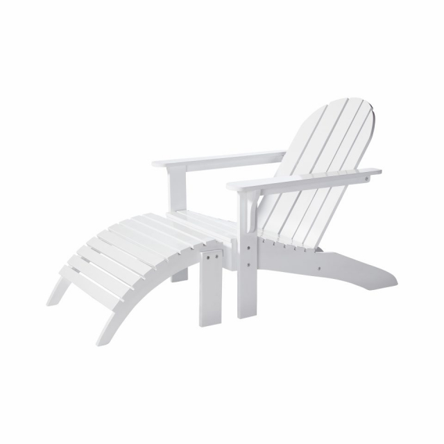 Adirondack däckstolspall - vit