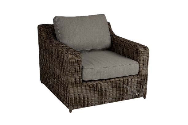 Glendon fåtölj - dark brown/soft moose dyna