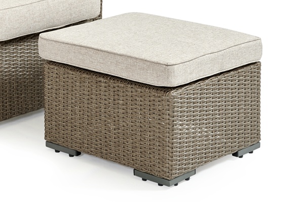 Ashfield fotpall - beige/beige dyna