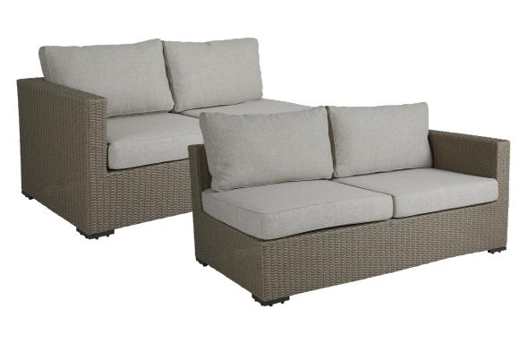 Funkia 2-sits avslut HV - beige/sand dyna