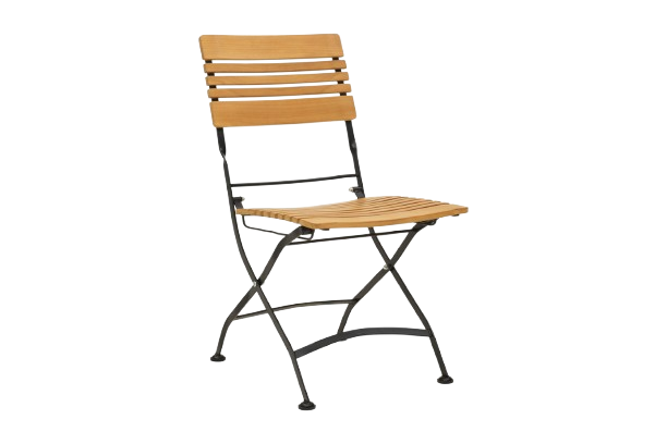 Brewer matstol - svart/teak