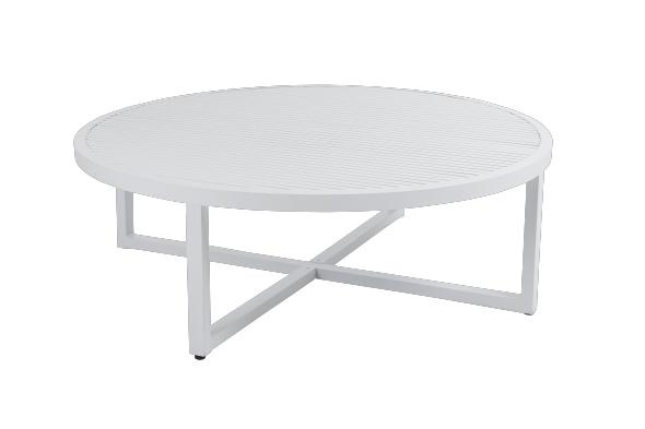 Vevi soffbord Ø 100 H40 cm - vit