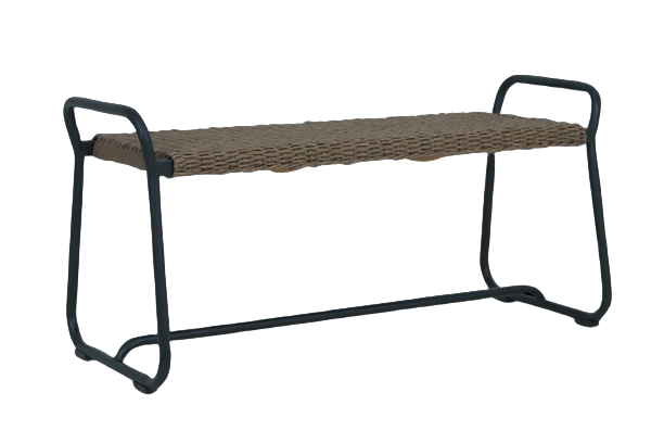 Midway bänk 110x36 cm - svart/ljusbrun