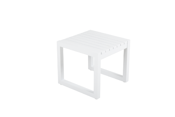 Vevi sidobord 40x40 cm - vit