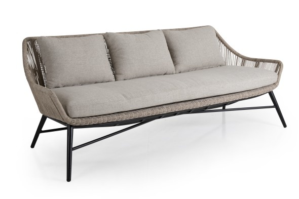 Pembroke 3-sits soffa - beige/beige dyna